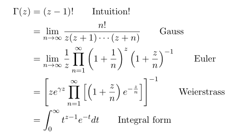 [Chi-Squared 03] Infinite Product Form & Integral Form of Gamma Function